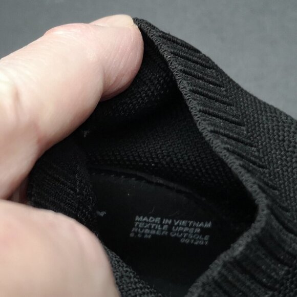 Michael Kors Ladies Size 6.5 Black & White Wedge Pull On Style Sock Booties - Picture 7 of 11